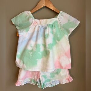 Crown and Ivy summertime tie dye set size small girls